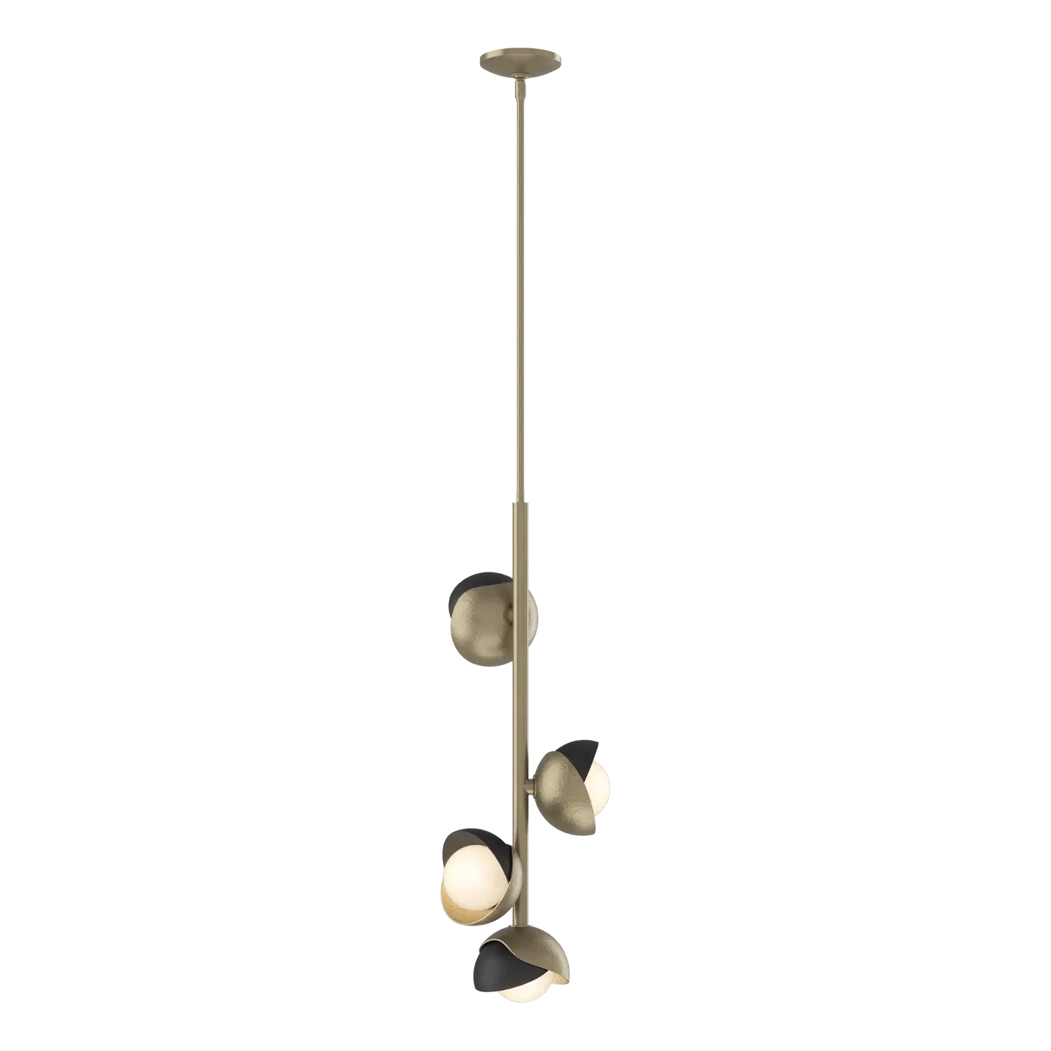 Hubbardton Forge, Brooklyn Double Shade Vertical Pendant, PENDANT LIGHT