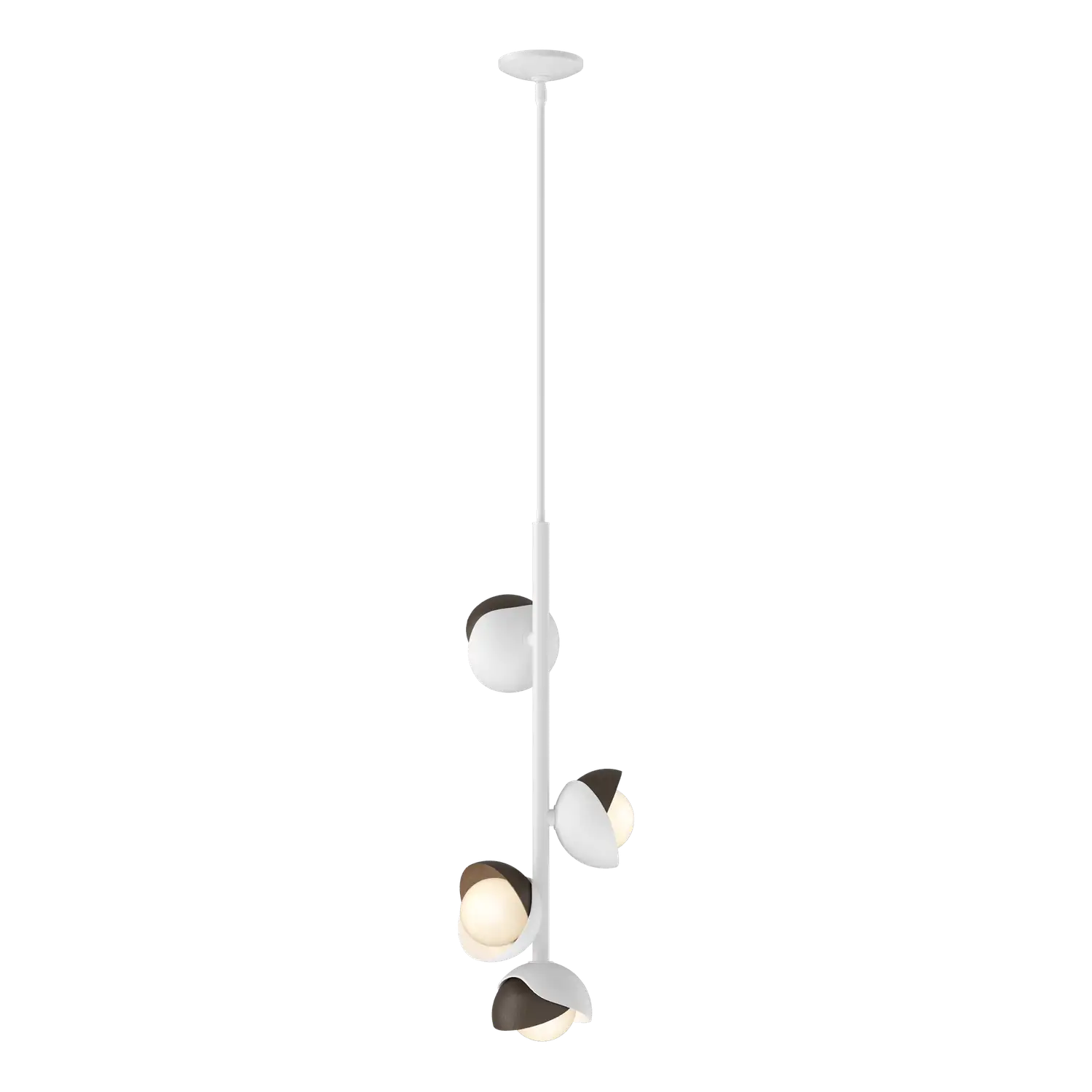 Hubbardton Forge, Brooklyn Double Shade Vertical Pendant, PENDANT LIGHT