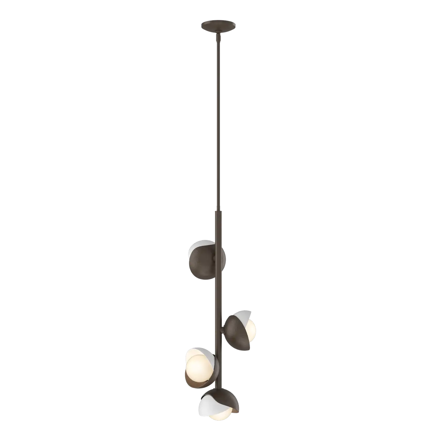 Hubbardton Forge, Brooklyn Double Shade Vertical Pendant, PENDANT LIGHT