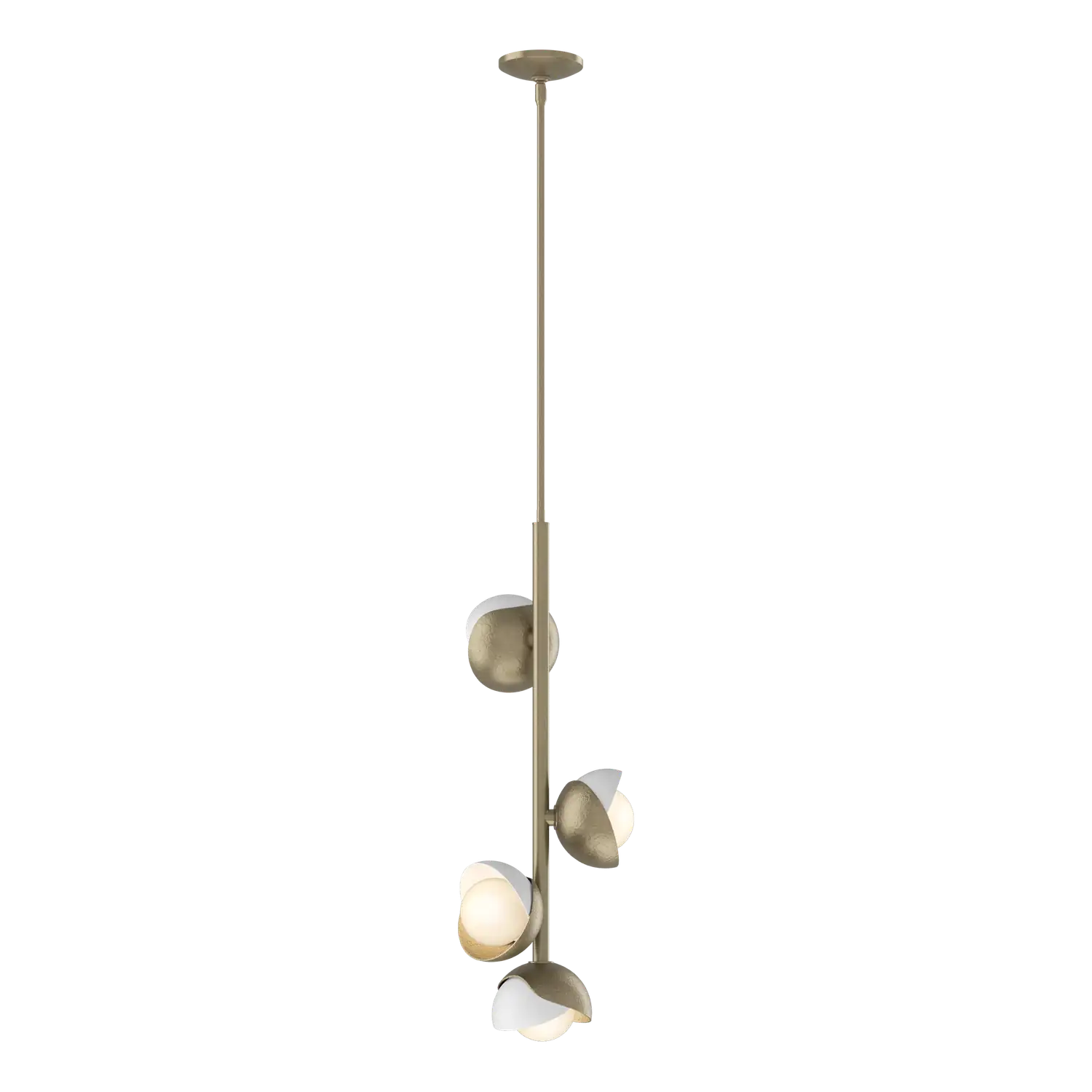 Hubbardton Forge, Brooklyn Double Shade Vertical Pendant, PENDANT LIGHT