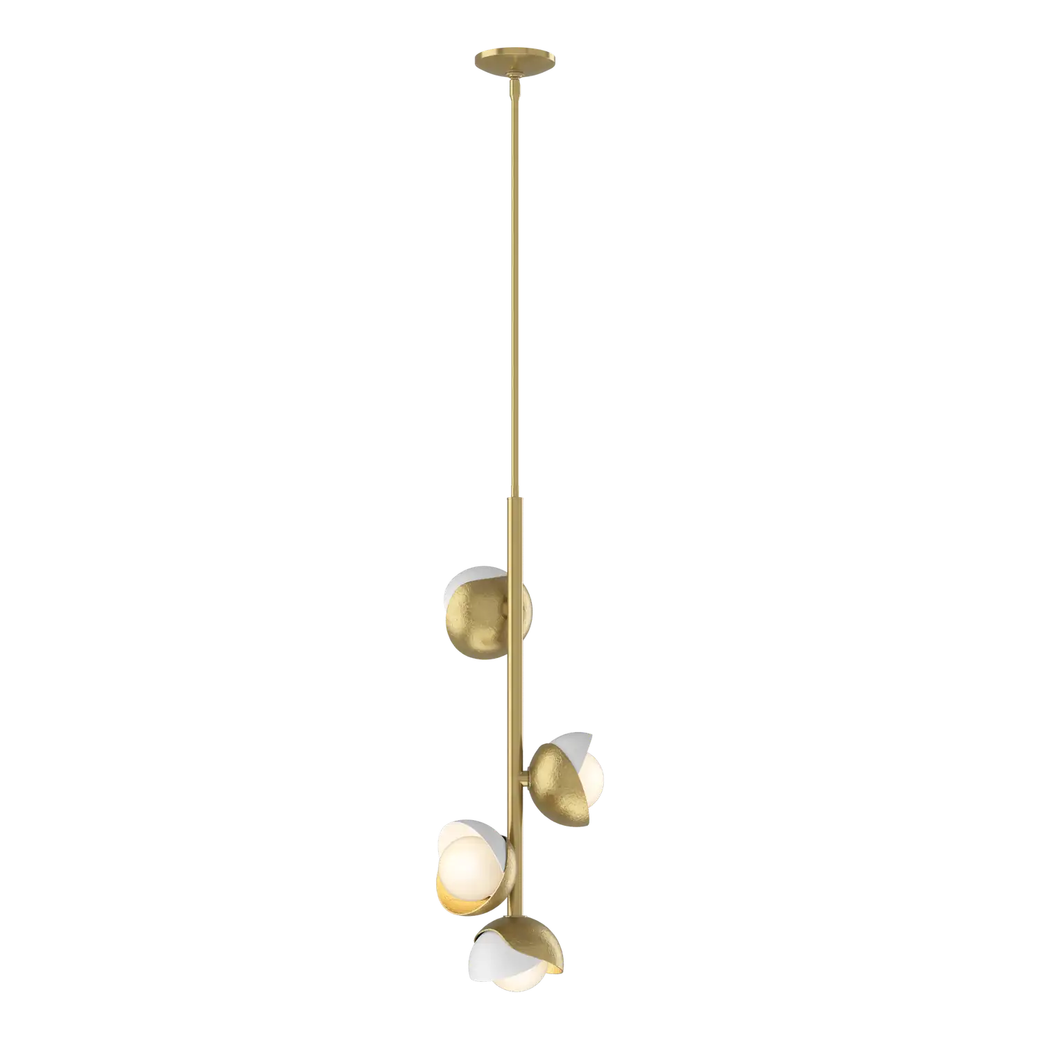 Hubbardton Forge, Brooklyn Double Shade Vertical Pendant, PENDANT LIGHT