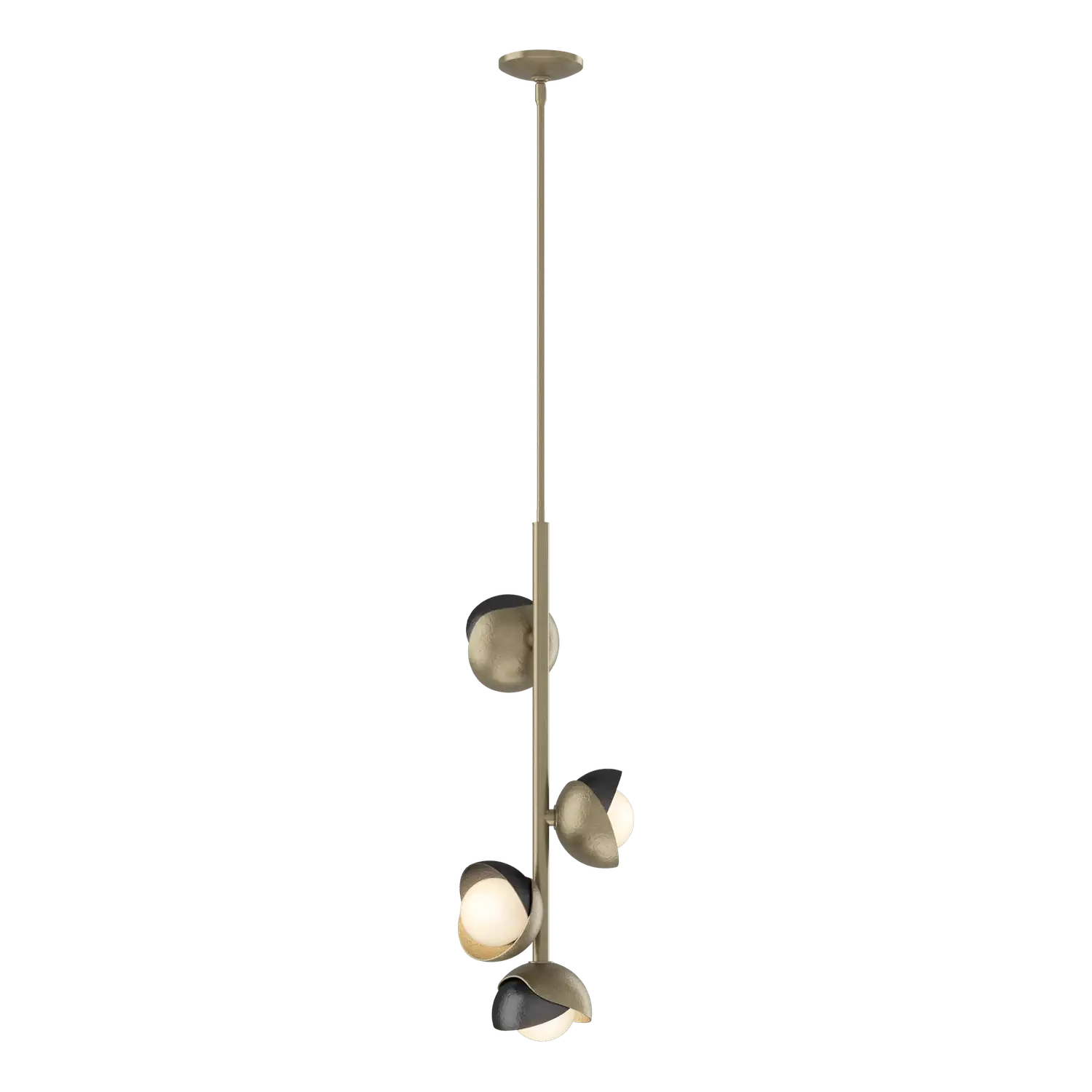 Hubbardton Forge, Brooklyn Double Shade Vertical Pendant, PENDANT LIGHT