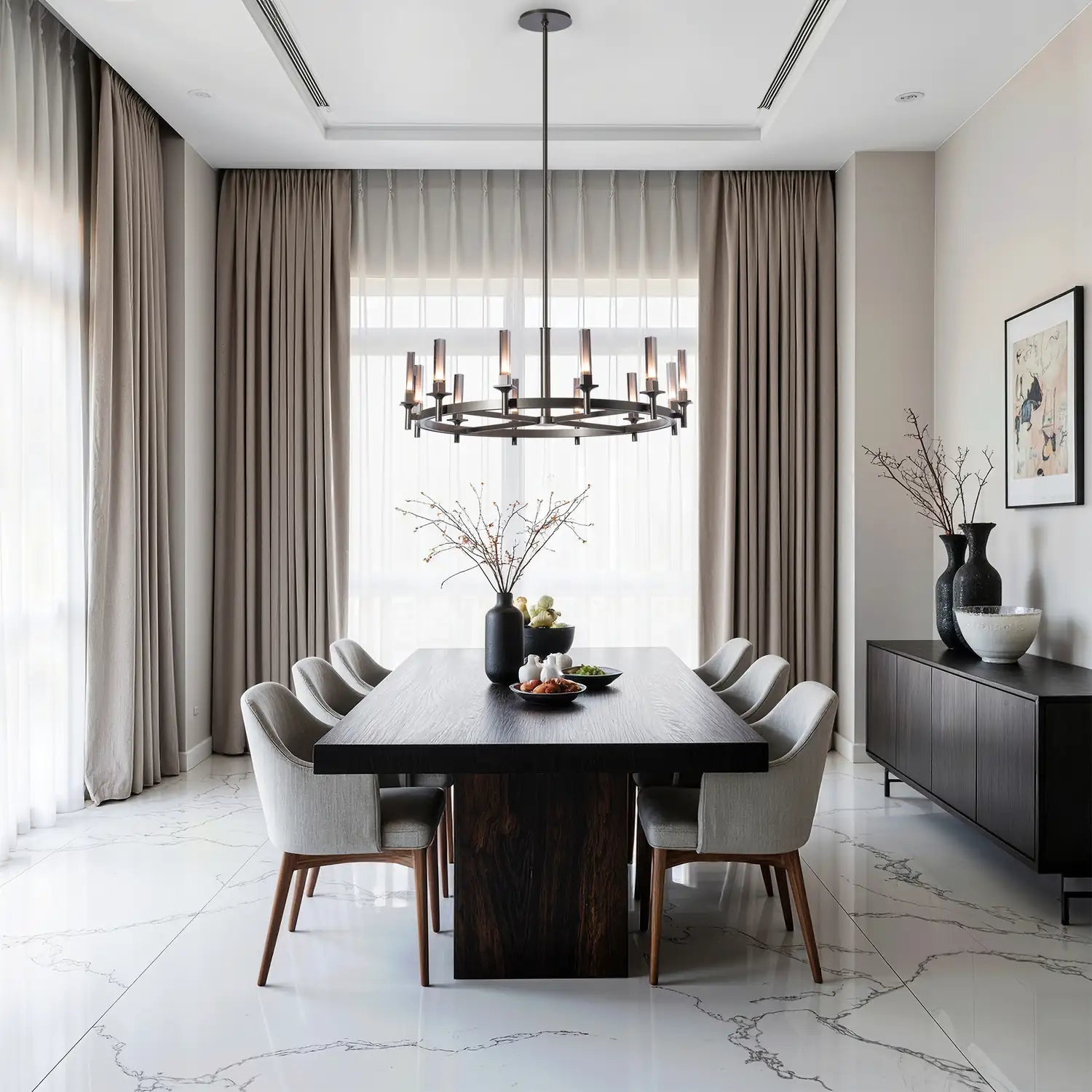 Hubbardton Forge, Windsor Chandelier, CHANDELIER LIGHT