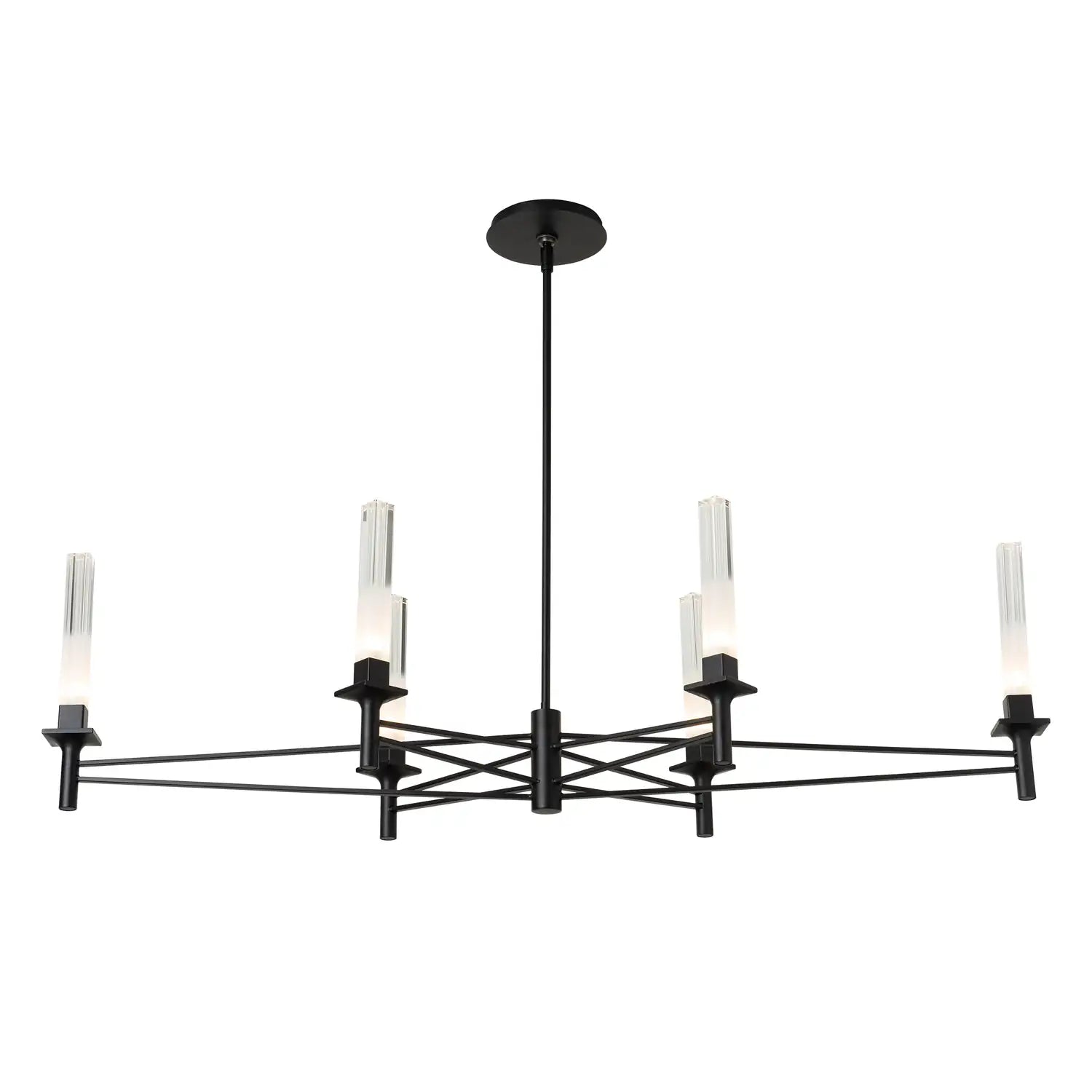 Hubbardton Forge, Truss 6-Arm Linear Chandelier, CHANDELIER LIGHT