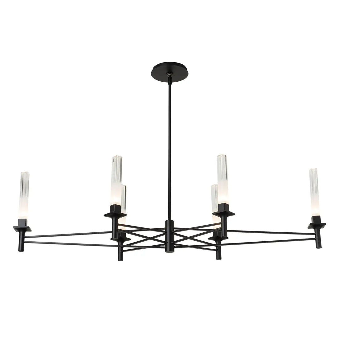 HUBBARDTON FORGE, TRUSS 6-ARM LINEAR CHANDELIER, CHANDELIER LIGHT