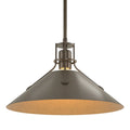 HUBBARDTON FORGE, HENRY STEEL SHADE PENDANT, PENDANT LIGHT