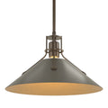 HUBBARDTON FORGE, HENRY STEEL SHADE PENDANT, PENDANT LIGHT