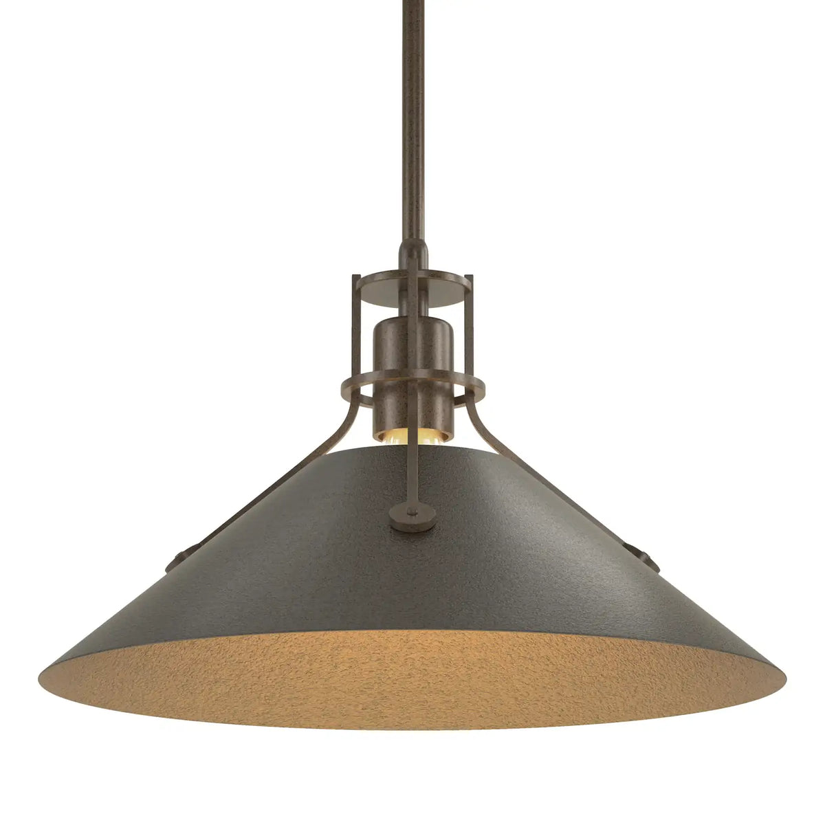 Hubbardton Forge, Henry Steel Shade Pendant, PENDANT LIGHT