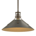 HUBBARDTON FORGE, HENRY STEEL SHADE PENDANT, PENDANT LIGHT