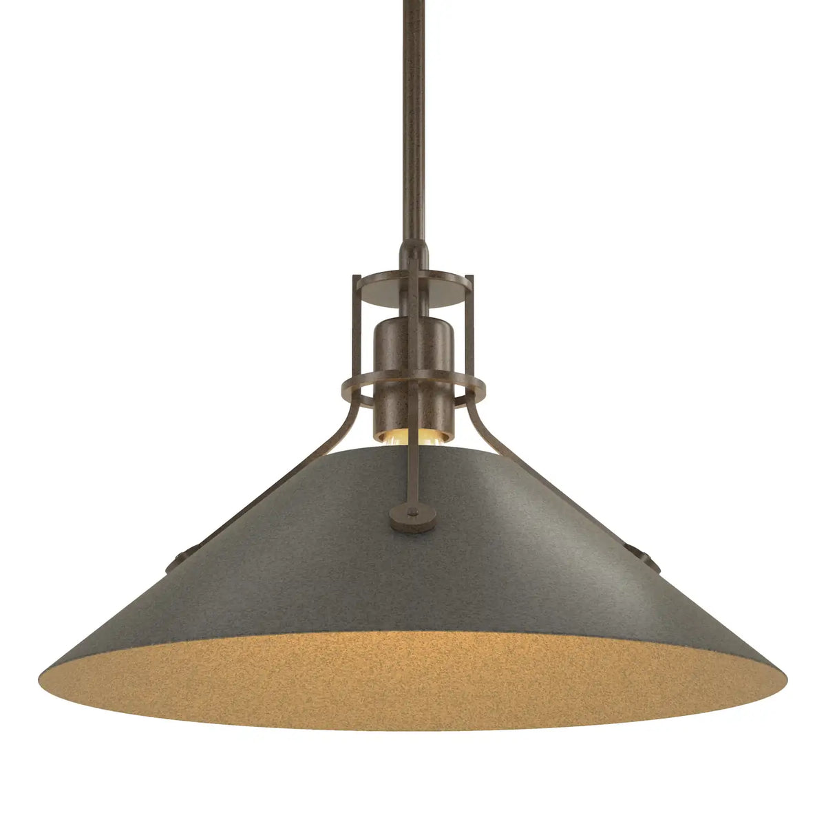 Hubbardton Forge, Henry Steel Shade Pendant, PENDANT LIGHT