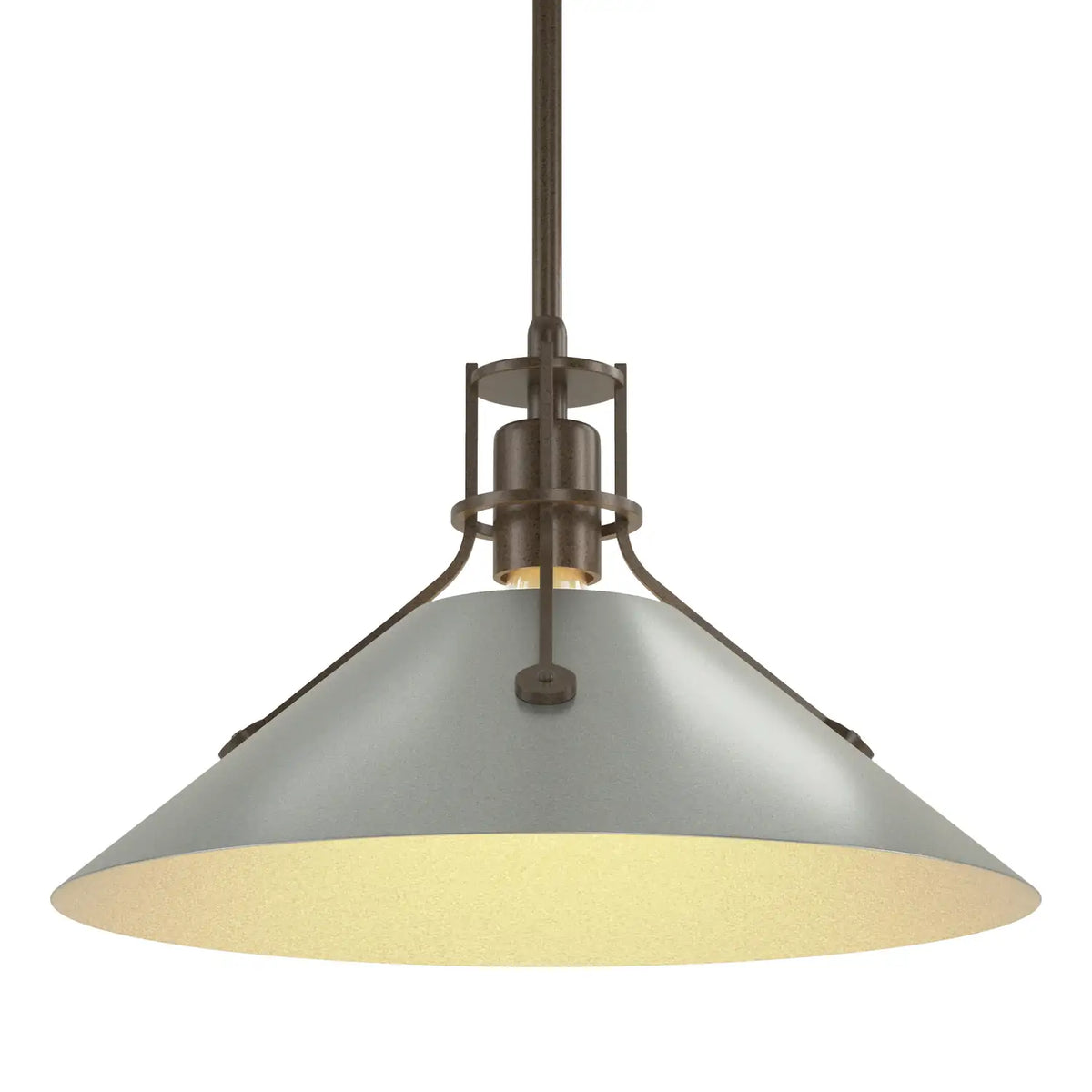 Hubbardton Forge, Henry Steel Shade Pendant, PENDANT LIGHT
