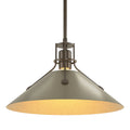 HUBBARDTON FORGE, HENRY STEEL SHADE PENDANT, PENDANT LIGHT