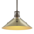 HUBBARDTON FORGE, HENRY STEEL SHADE PENDANT, PENDANT LIGHT