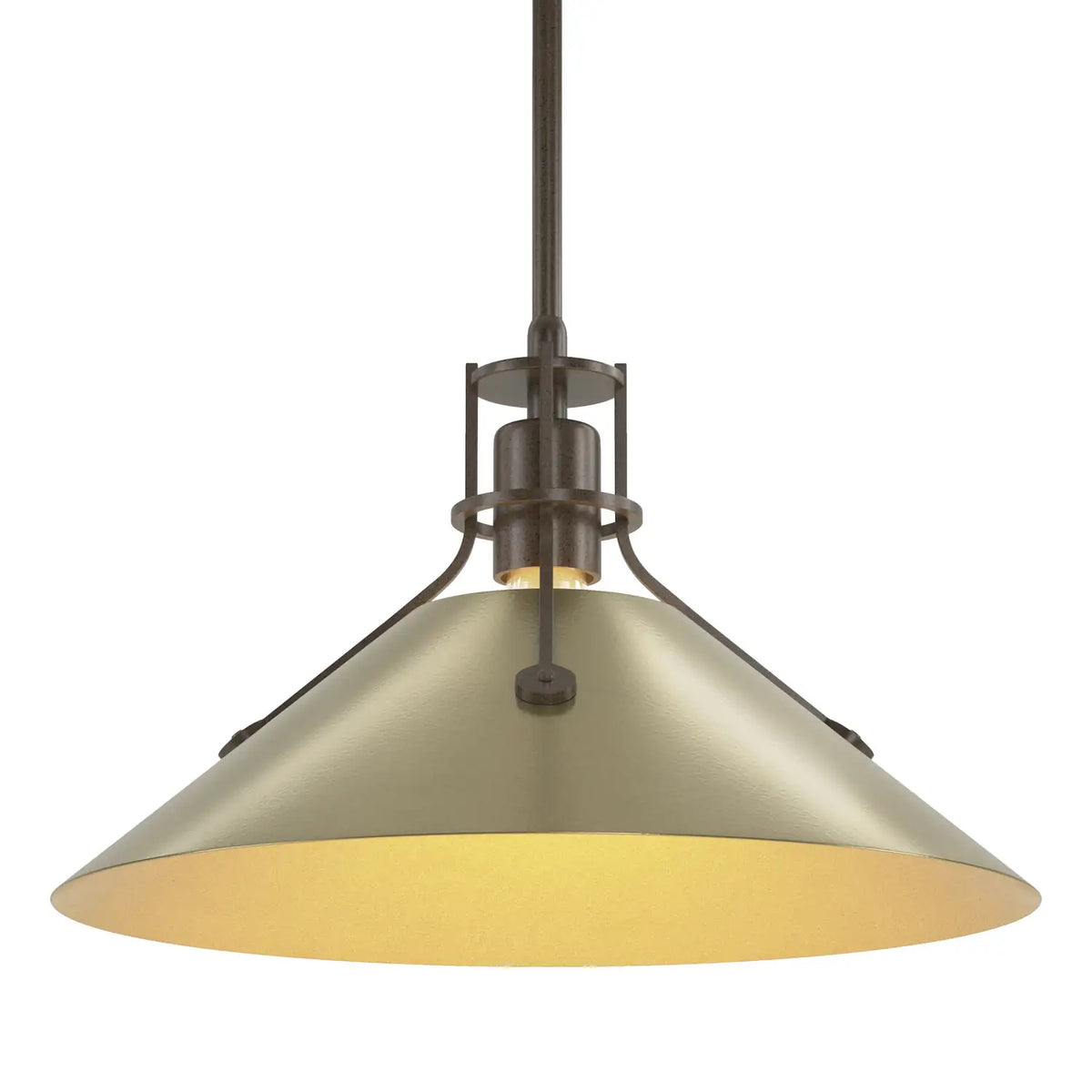 Hubbardton Forge, Henry Steel Shade Pendant, PENDANT LIGHT