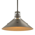 HUBBARDTON FORGE, HENRY STEEL SHADE PENDANT, PENDANT LIGHT