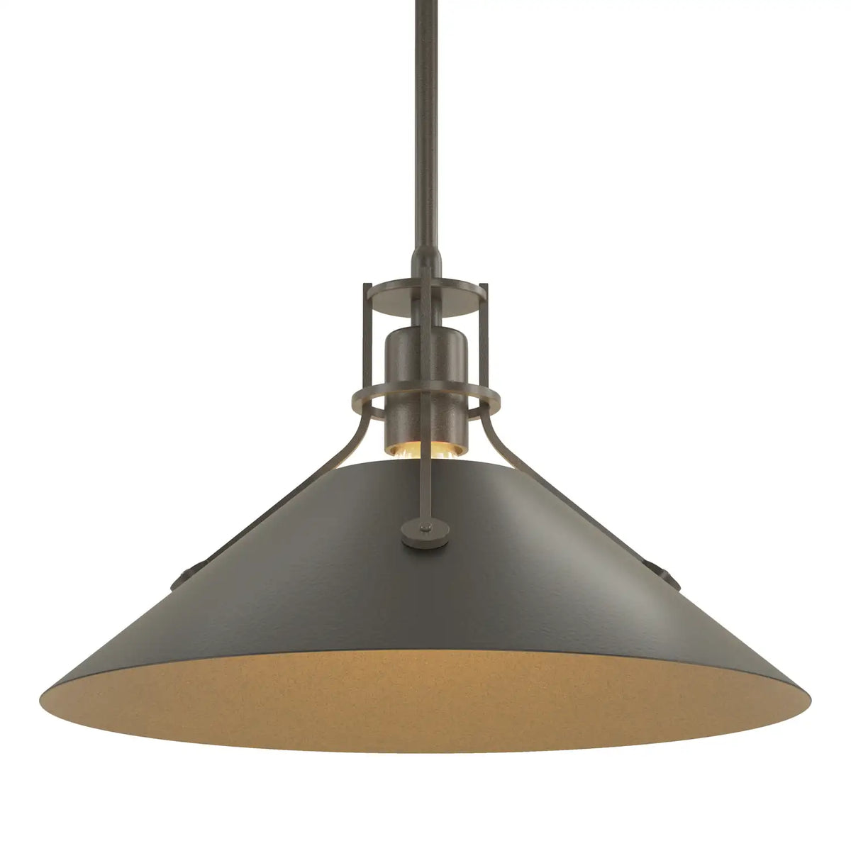 Hubbardton Forge, Henry Steel Shade Pendant, PENDANT LIGHT