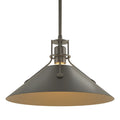 HUBBARDTON FORGE, HENRY STEEL SHADE PENDANT, PENDANT LIGHT