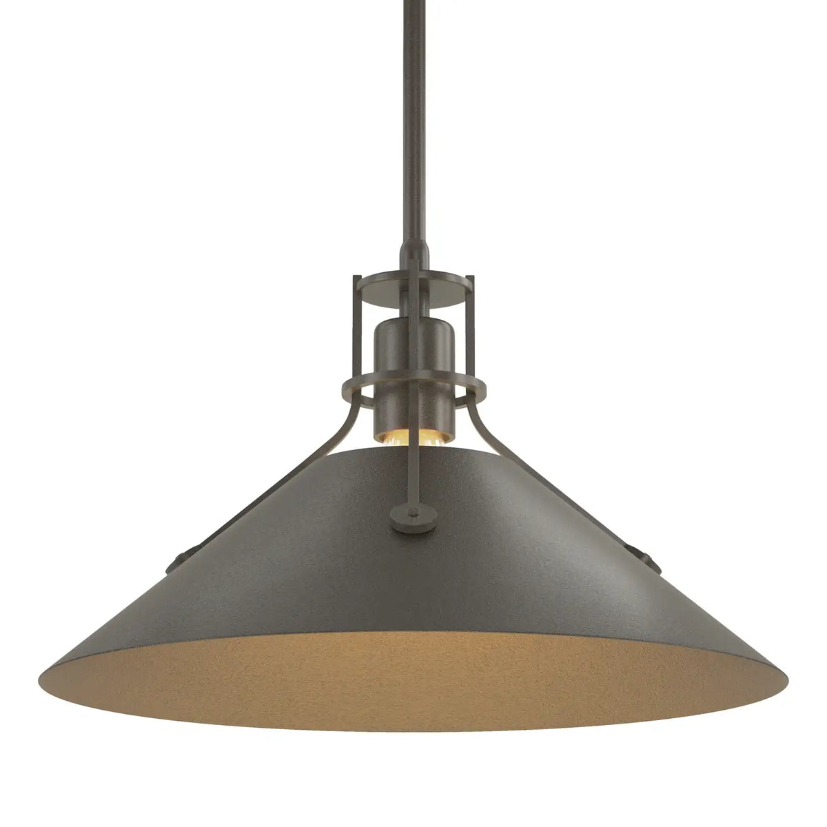 Hubbardton Forge, Henry Steel Shade Pendant, PENDANT LIGHT