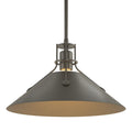 HUBBARDTON FORGE, HENRY STEEL SHADE PENDANT, PENDANT LIGHT