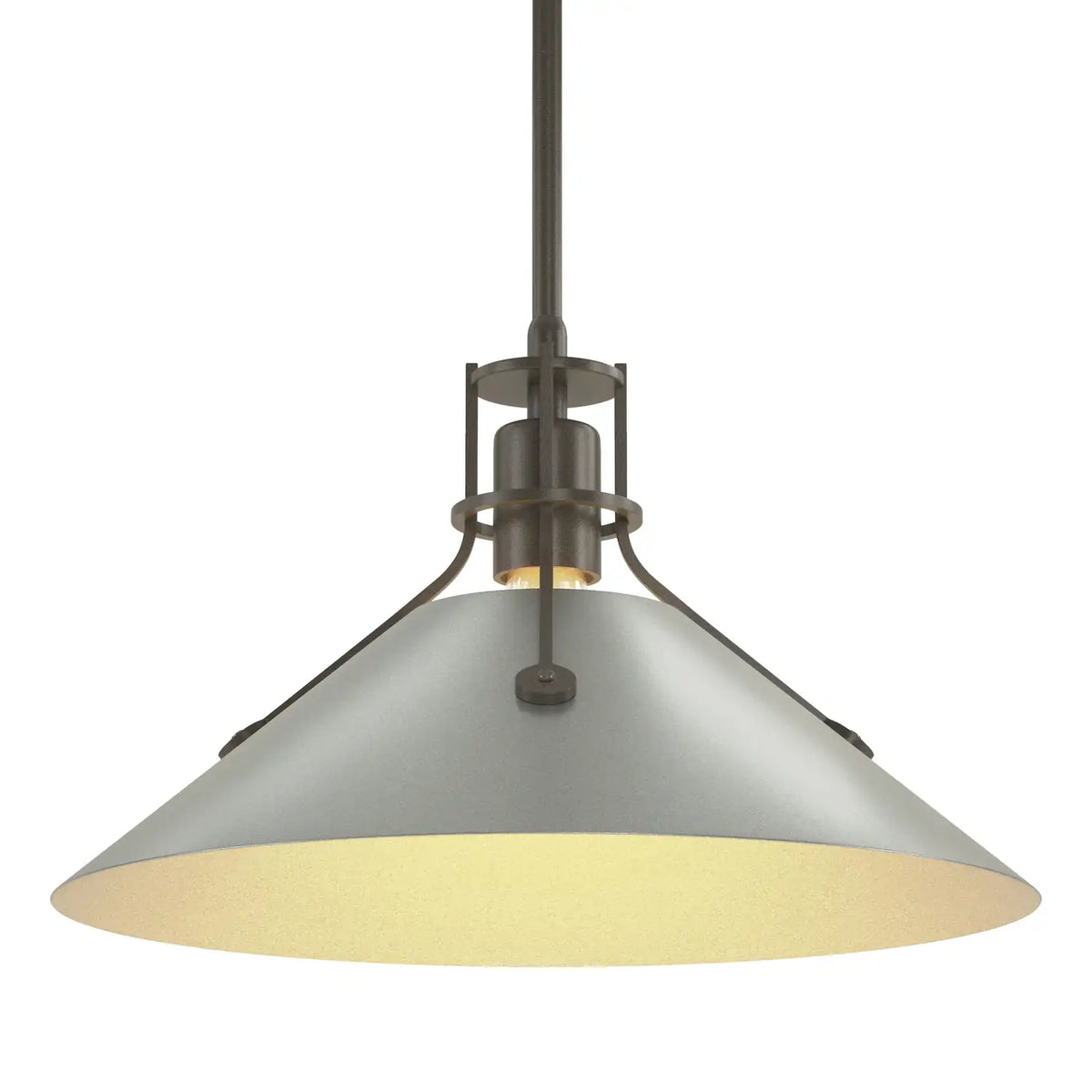 Hubbardton Forge, Henry Steel Shade Pendant, PENDANT LIGHT