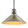 HUBBARDTON FORGE, HENRY STEEL SHADE PENDANT, PENDANT LIGHT
