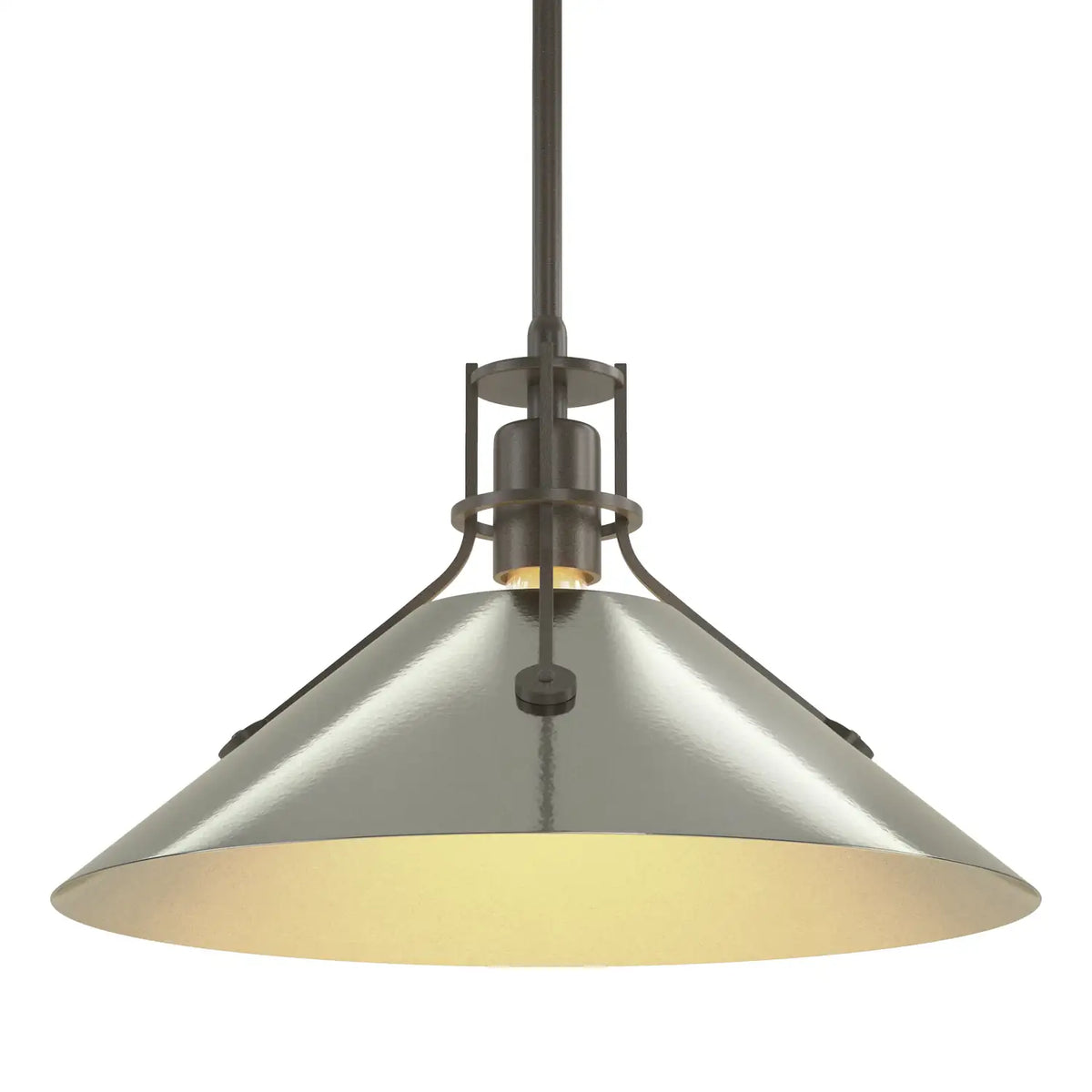 Hubbardton Forge, Henry Steel Shade Pendant, PENDANT LIGHT