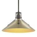 HUBBARDTON FORGE, HENRY STEEL SHADE PENDANT, PENDANT LIGHT