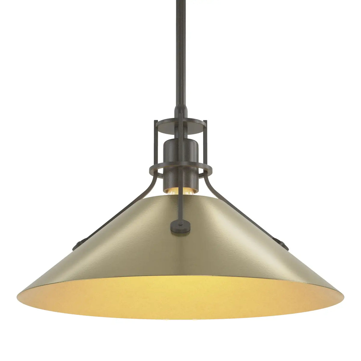Hubbardton Forge, Henry Steel Shade Pendant, PENDANT LIGHT