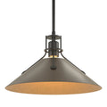 HUBBARDTON FORGE, HENRY STEEL SHADE PENDANT, PENDANT LIGHT