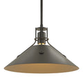 HUBBARDTON FORGE, HENRY STEEL SHADE PENDANT, PENDANT LIGHT