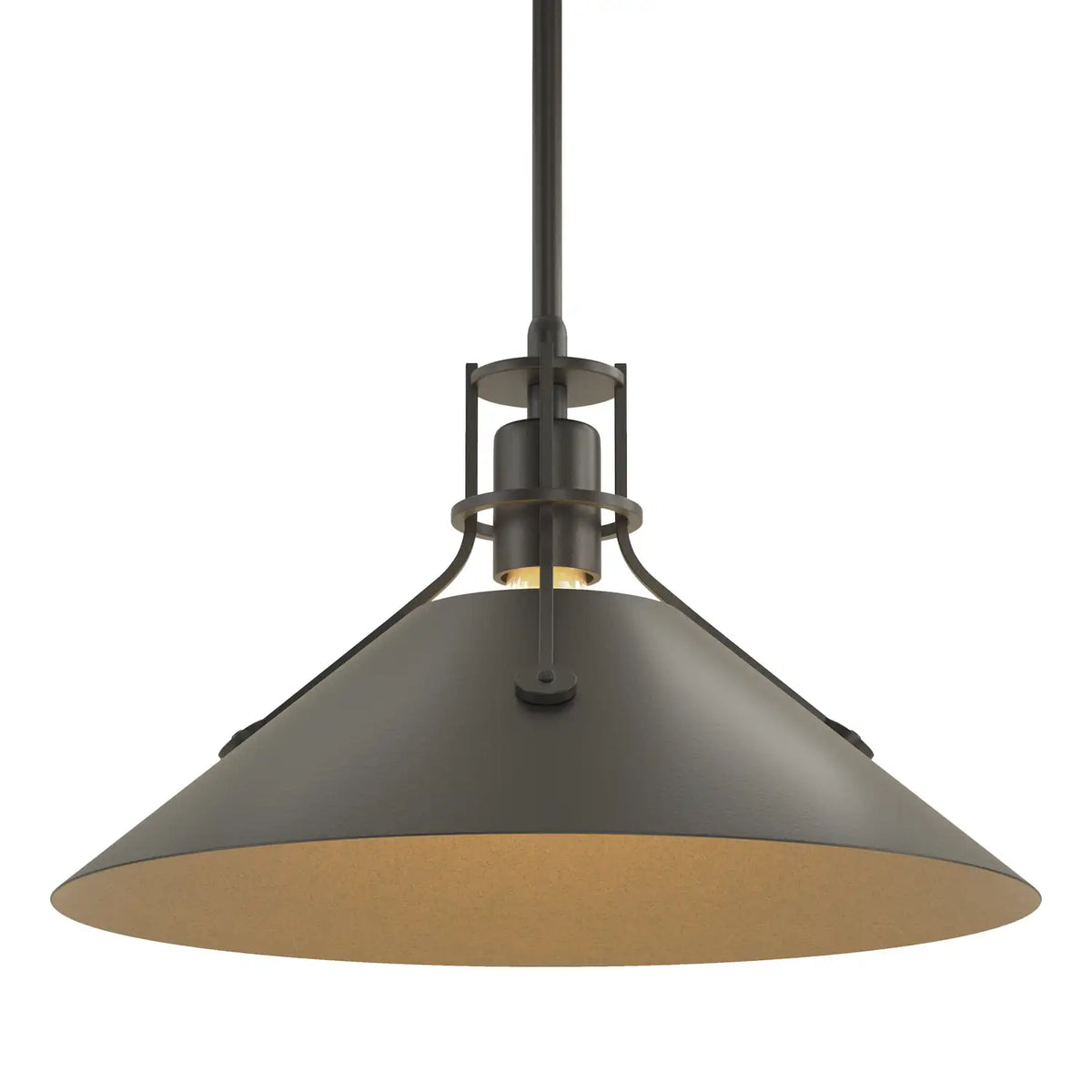 Hubbardton Forge, Henry Steel Shade Pendant, PENDANT LIGHT