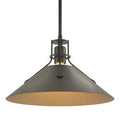 HUBBARDTON FORGE, HENRY STEEL SHADE PENDANT, PENDANT LIGHT