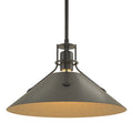 HUBBARDTON FORGE, HENRY STEEL SHADE PENDANT, PENDANT LIGHT