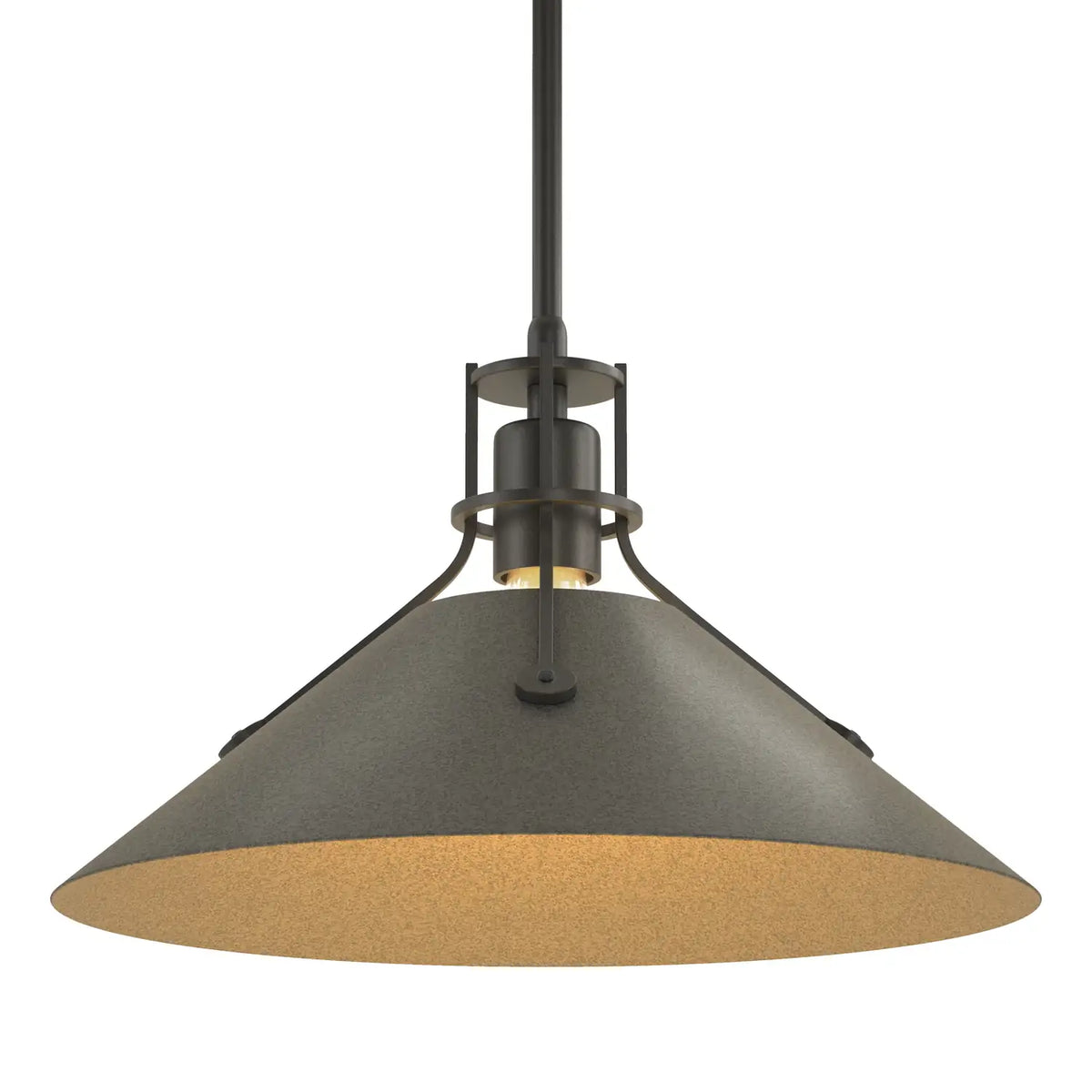 Hubbardton Forge, Henry Steel Shade Pendant, PENDANT LIGHT