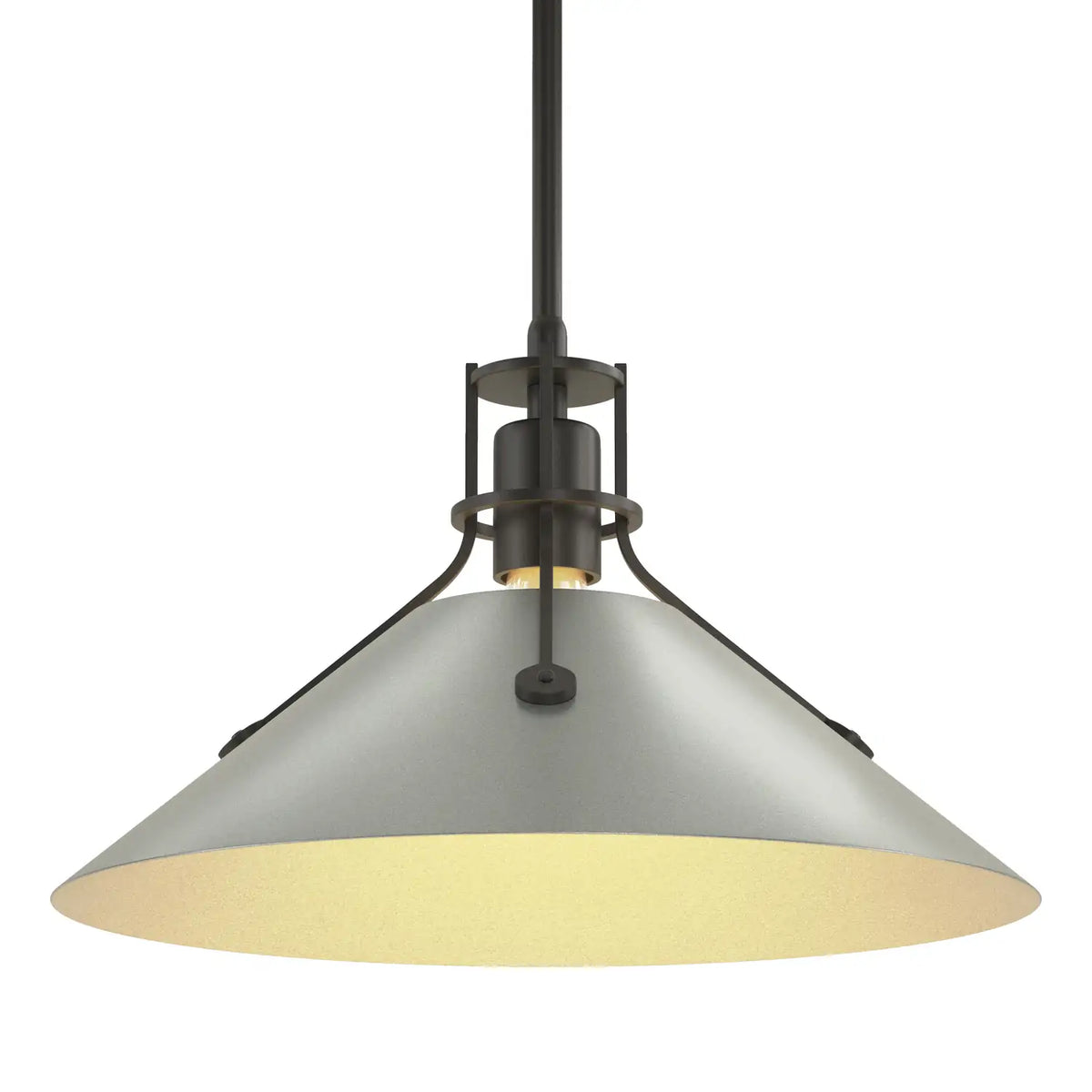 Hubbardton Forge, Henry Steel Shade Pendant, PENDANT LIGHT