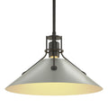 HUBBARDTON FORGE, HENRY STEEL SHADE PENDANT, PENDANT LIGHT