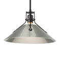 HUBBARDTON FORGE, HENRY STEEL SHADE PENDANT, PENDANT LIGHT