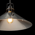 HUBBARDTON FORGE, HENRY STEEL SHADE PENDANT, PENDANT LIGHT