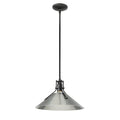 HUBBARDTON FORGE, HENRY STEEL SHADE PENDANT, PENDANT LIGHT