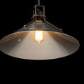 HUBBARDTON FORGE, HENRY STEEL SHADE PENDANT, PENDANT LIGHT