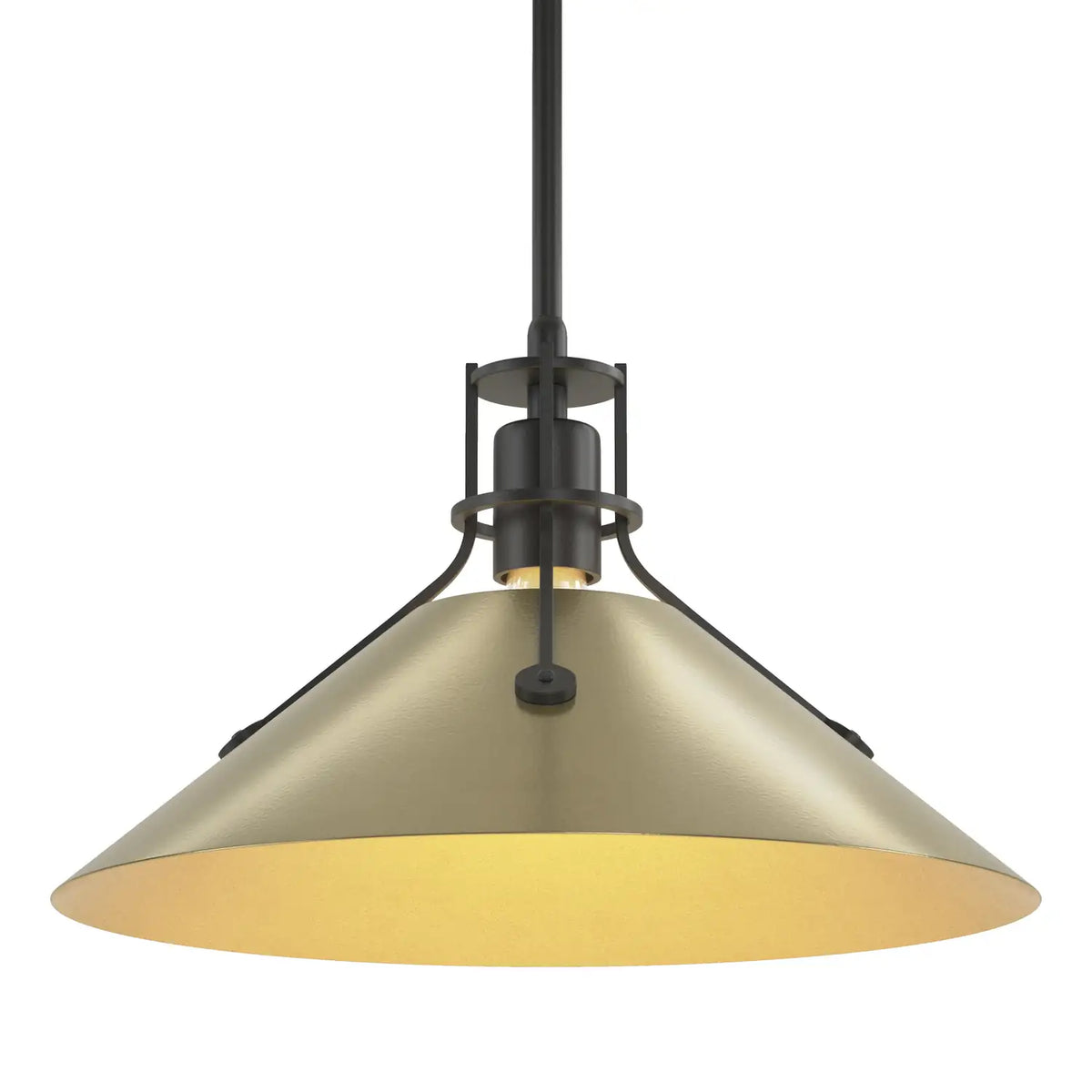 Hubbardton Forge, Henry Steel Shade Pendant, PENDANT LIGHT