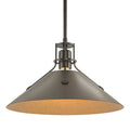 HUBBARDTON FORGE, HENRY STEEL SHADE PENDANT, PENDANT LIGHT