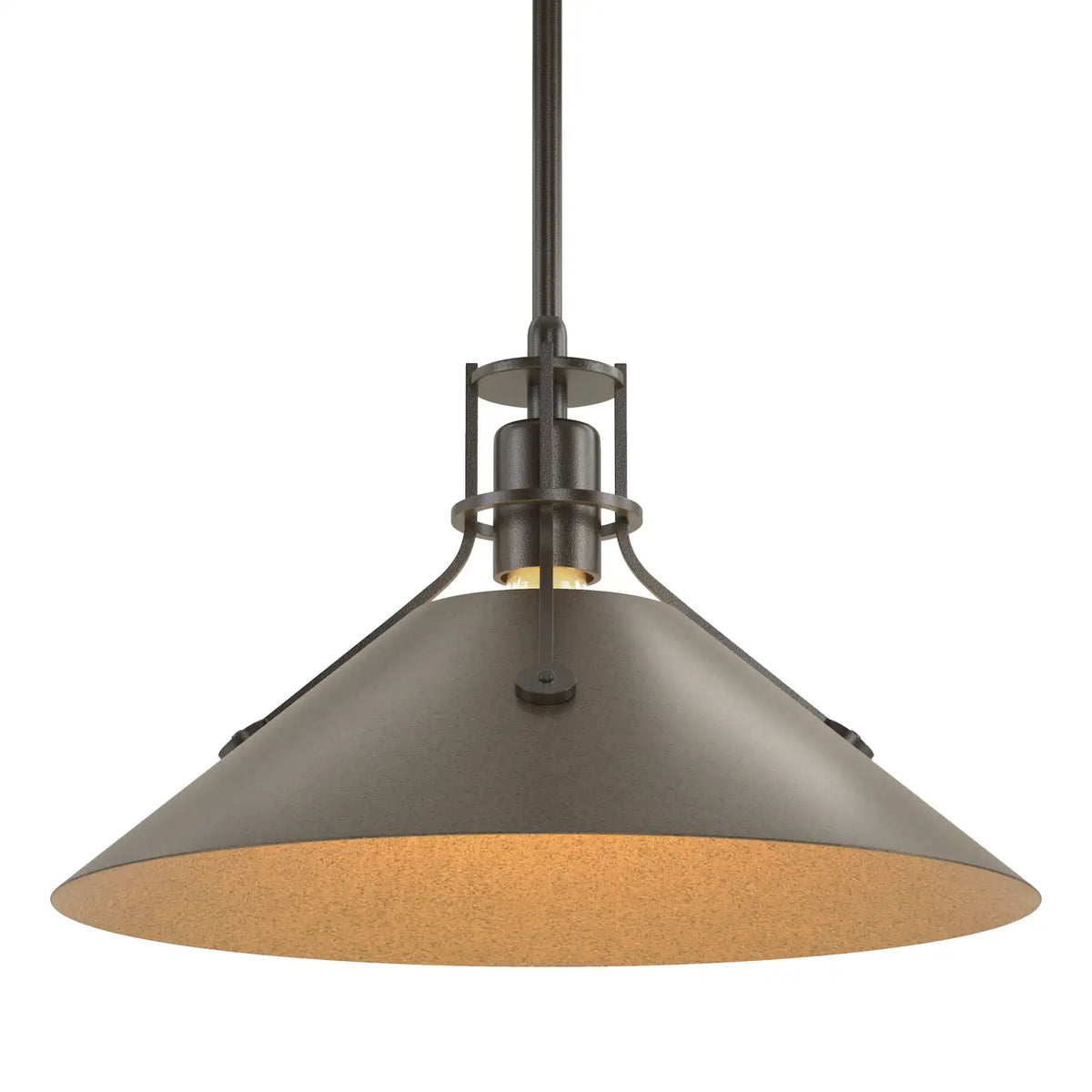 Hubbardton Forge, Henry Steel Shade Pendant, PENDANT LIGHT