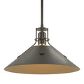 HUBBARDTON FORGE, HENRY STEEL SHADE PENDANT, PENDANT LIGHT