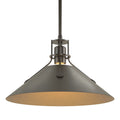 HUBBARDTON FORGE, HENRY STEEL SHADE PENDANT, PENDANT LIGHT