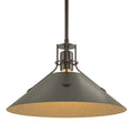 HUBBARDTON FORGE, HENRY STEEL SHADE PENDANT, PENDANT LIGHT