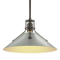 HUBBARDTON FORGE, HENRY STEEL SHADE PENDANT, PENDANT LIGHT