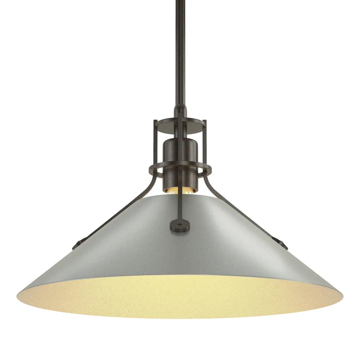 Hubbardton Forge, Henry Steel Shade Pendant, PENDANT LIGHT