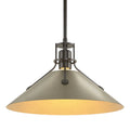 HUBBARDTON FORGE, HENRY STEEL SHADE PENDANT, PENDANT LIGHT