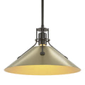HUBBARDTON FORGE, HENRY STEEL SHADE PENDANT, PENDANT LIGHT